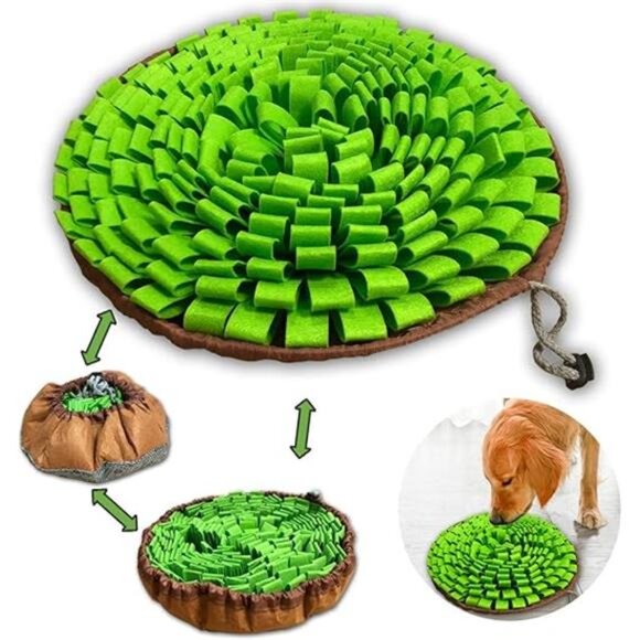 Pet Snuffle Mat for Dogs,Interactive Feed Puzzle for Boredom,Encourages Natural - Picture 7 of 7